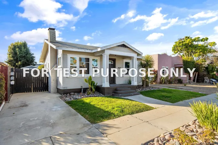 Demo/Test Data 4434-4438 Texas Street, San Diego, Ca 92116