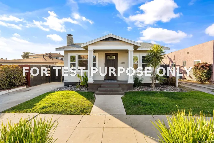Demo/Test Data 4434-4438 Texas Street, San Diego, Ca 92116