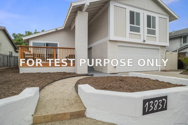 Demo/Test Data 13837 Paseo Cardiel, San Diego, Ca 92129