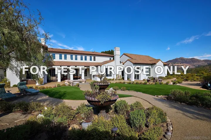 Demo/Test Data 17010 Butterfield Trl, Poway, Ca 92064