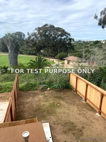 Demo/Test Data 6604-10 Kelly St, San Diego, Ca 92111
