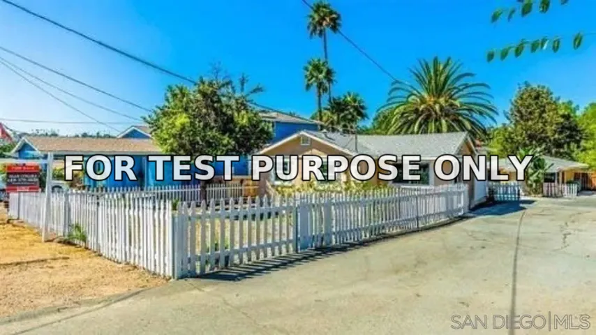 Demo/Test Data 9056-9058 Valencia St, Spring Valley, Ca 91977