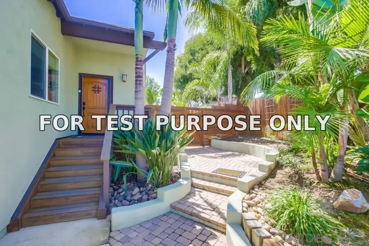 Demo/Test Data 865 Linda Ln, San Marcos, Ca 92069
