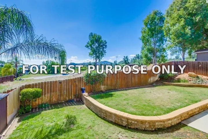 Demo/Test Data 865 Linda Ln, San Marcos, Ca 92069