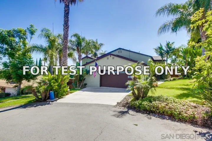 Demo/Test Data 865 Linda Ln, San Marcos, Ca 92069