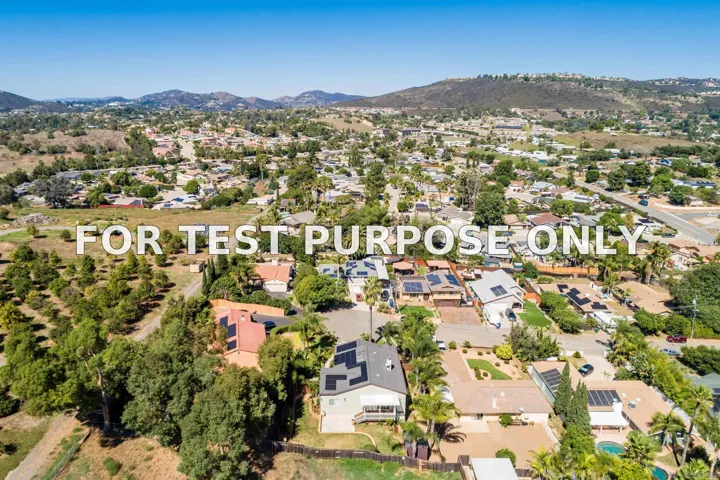 Demo/Test Data 865 Linda Ln, San Marcos, Ca 92069