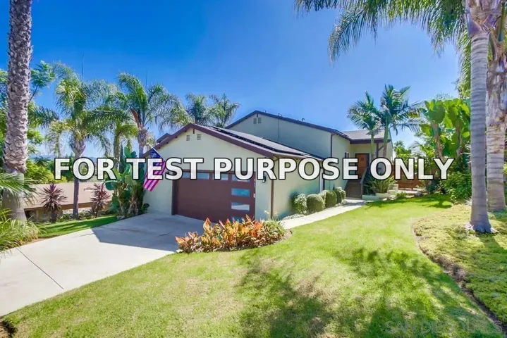 Demo/Test Data 865 Linda Ln, San Marcos, Ca 92069