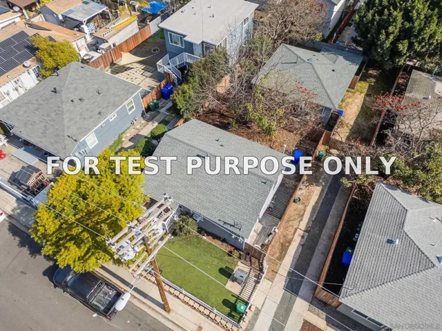 Demo/Test Data 501-3 N 41st St, San Diego, Ca 92102