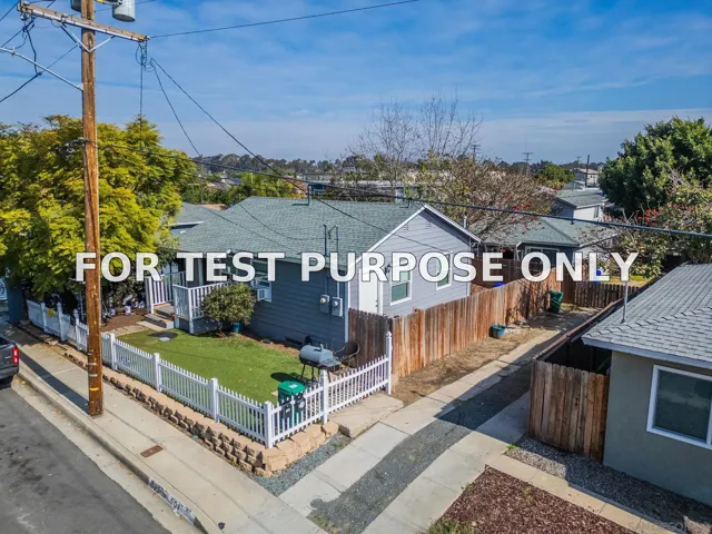 Demo/Test Data 501-3 N 41st St, San Diego, Ca 92102