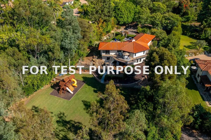 Demo/Test Data 6410 La Valle Plateada, Rancho Santa Fe, Ca 92067