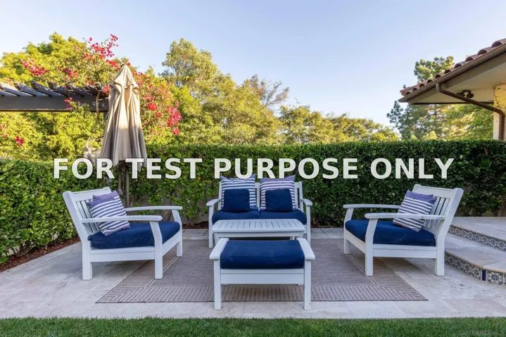 Demo/Test Data 6410 La Valle Plateada, Rancho Santa Fe, Ca 92067