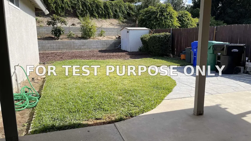 Demo/Test Data 7575 Conestoga Way, San Diego, Ca 92120