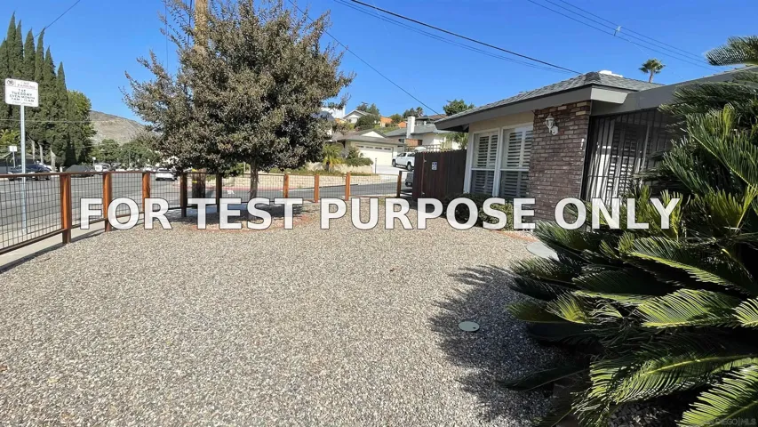 Demo/Test Data 7575 Conestoga Way, San Diego, Ca 92120