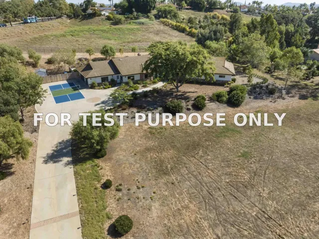 Demo/Test Data 4062 La Canada Rd, Fallbrook, Ca 92028