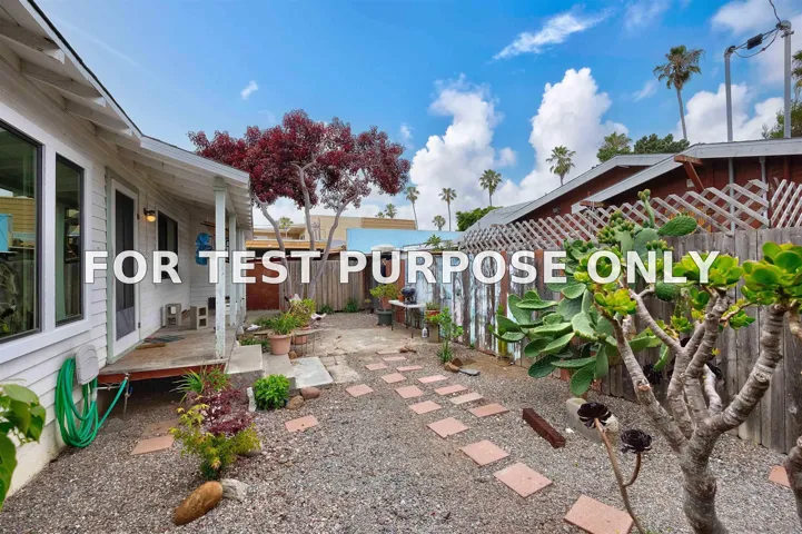 Demo/Test Data 4825-27 Voltaire Street, San Diego, Ca 92107