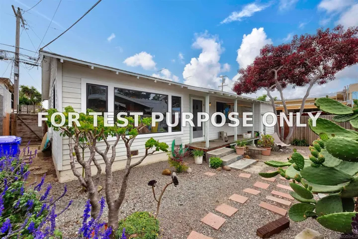 Demo/Test Data 4825-27 Voltaire Street, San Diego, Ca 92107