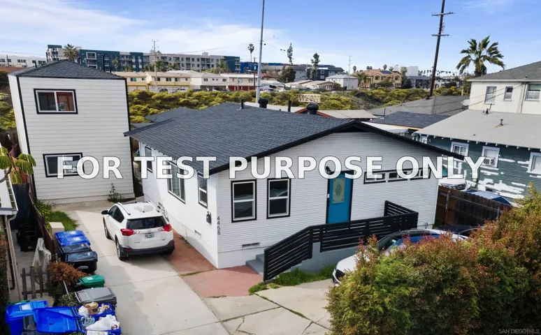 Demo/Test Data 4458 32nd Street, San Diego, Ca 92116