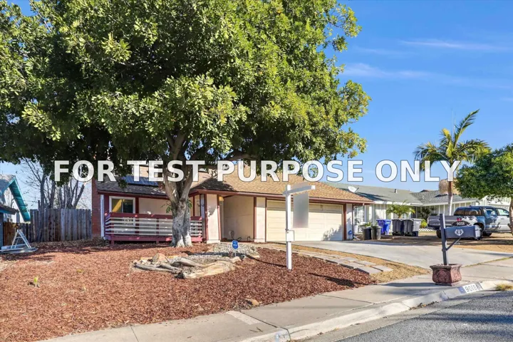 Demo/Test Data 9018 Outinda, Spring Valley, Ca 91977