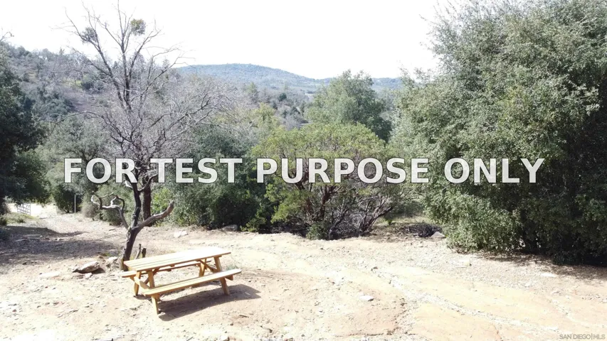 Demo/Test Data 2716 Payson Dr Unit 0, Julian, Ca 92036
