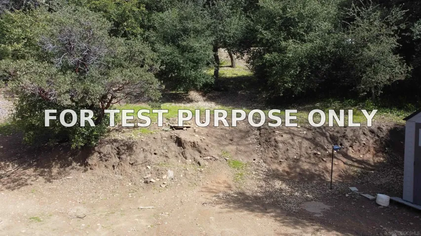 Demo/Test Data 2716 Payson Dr Unit 0, Julian, Ca 92036