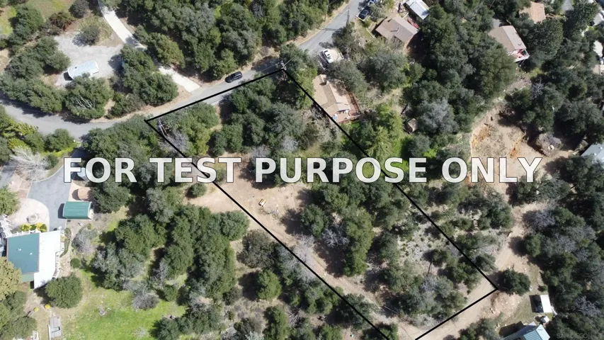 Demo/Test Data 2716 Payson Dr Unit 0, Julian, Ca 92036