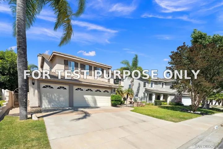 Demo/Test Data 43016 Calle Reva, Temecula, Ca 92592