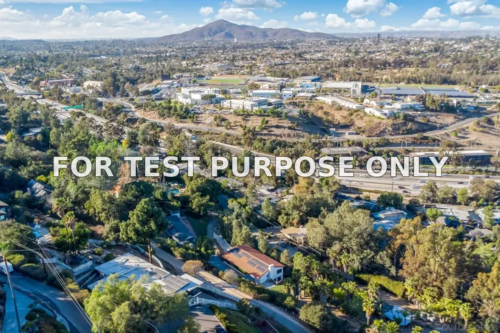 Demo/Test Data 9903 Shadow Rd, La Mesa, Ca 91941