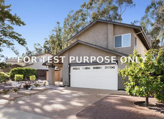 Demo/Test Data 10402 Moselle St., San Diego, Ca 92131