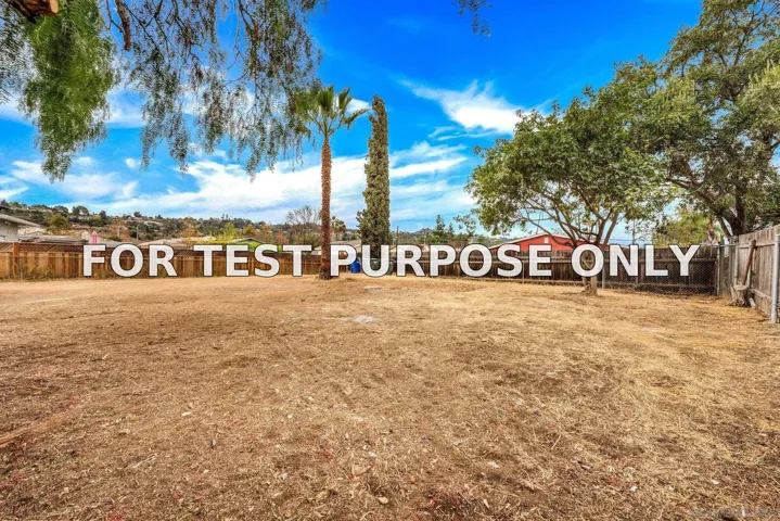 Demo/Test Data 1036 Leslie Rd, El Cajon, Ca 92020