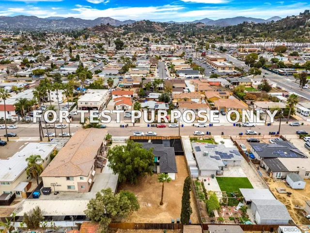 Demo/Test Data 1036 Leslie Rd, El Cajon, Ca 92020