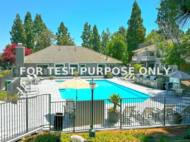 Demo/Test Data 14954 Avenida Venusto Unit 96, San Diego, Ca 92128