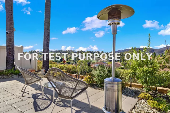 Demo/Test Data 15852 Caminito Cercado, San Diego, Ca 92128