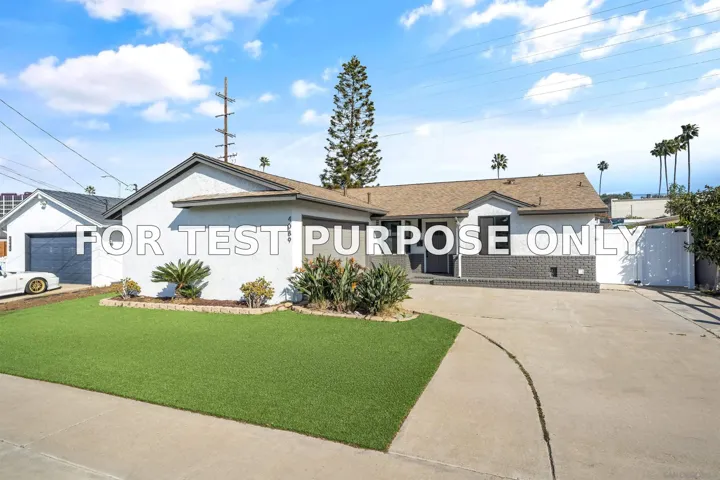 Demo/Test Data 4089 Mount Everest, San Diego, Ca 92111