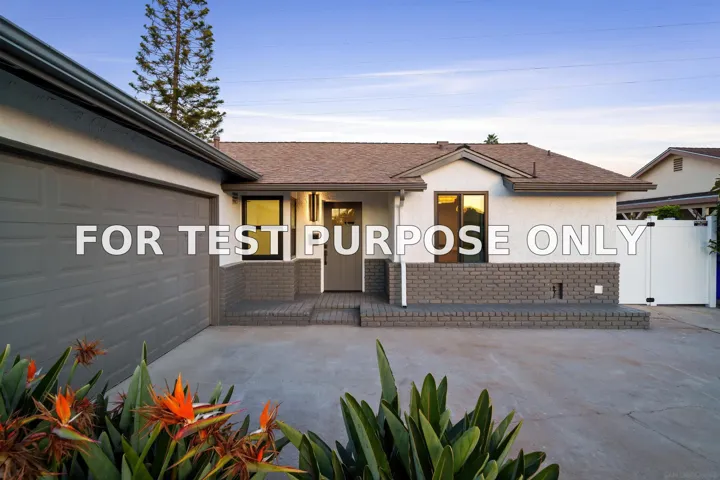 Demo/Test Data 4089 Mount Everest, San Diego, Ca 92111