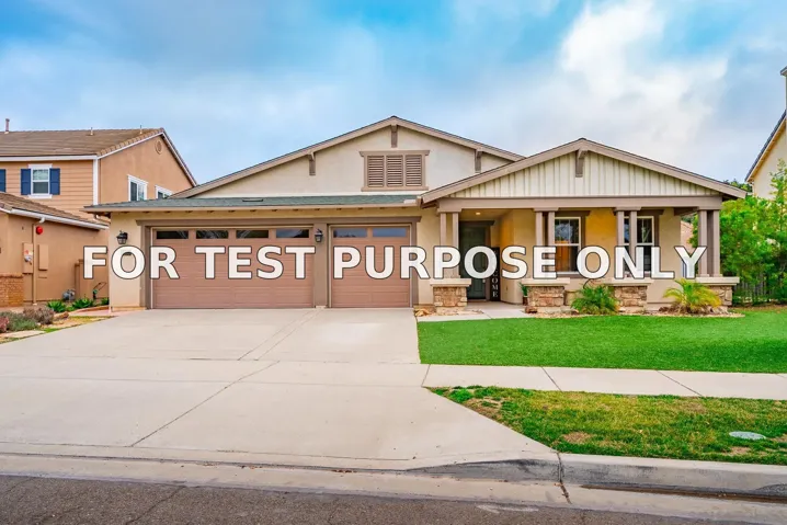 Demo/Test Data 3285 Timken Circle, Escondido, Ca 92027
