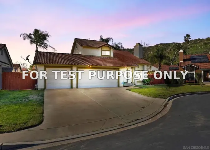 Demo/Test Data 10240 Caminito Rio Ct., Lakeside, Ca 92040