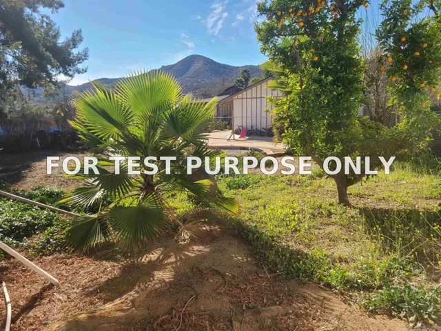 Demo/Test Data 9109 Huntley Rd, Fallbrook, Ca 92028