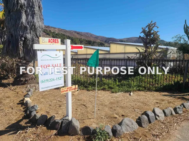 Demo/Test Data 9109 Huntley Rd, Fallbrook, Ca 92028