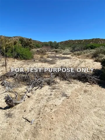 Demo/Test Data 42617 Wild Horse, Anza, Ca 92539