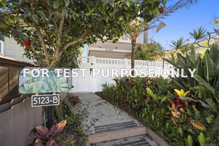 Demo/Test Data 5123 Brighton Ave Unit B, San Diego, Ca 92107