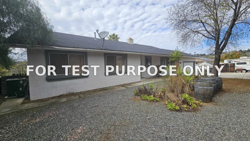Demo/Test Data 1780 Jaime Lynn Ln., El Cajon, Ca 92019