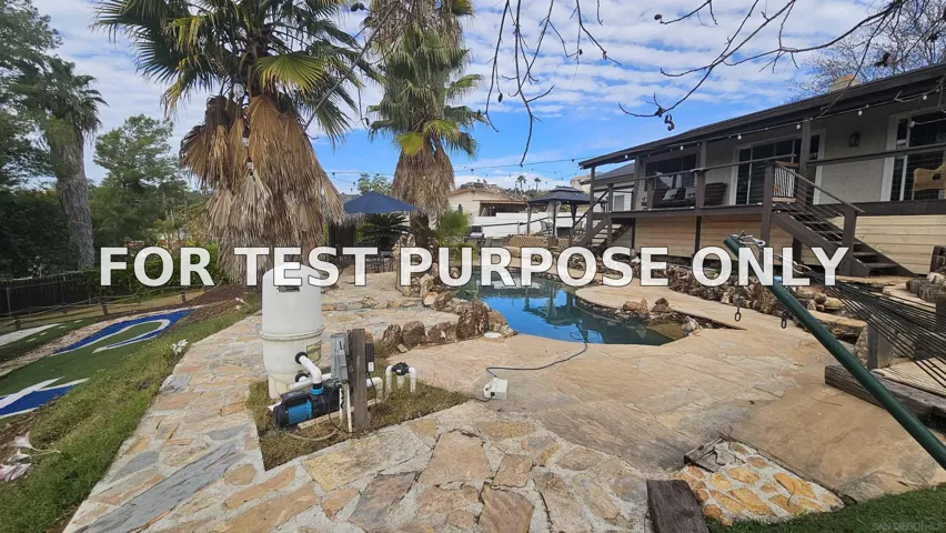 Demo/Test Data 1780 Jaime Lynn Ln., El Cajon, Ca 92019