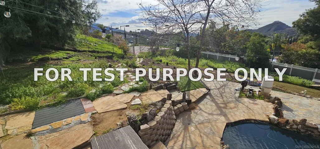 Demo/Test Data 1780 Jaime Lynn Ln., El Cajon, Ca 92019