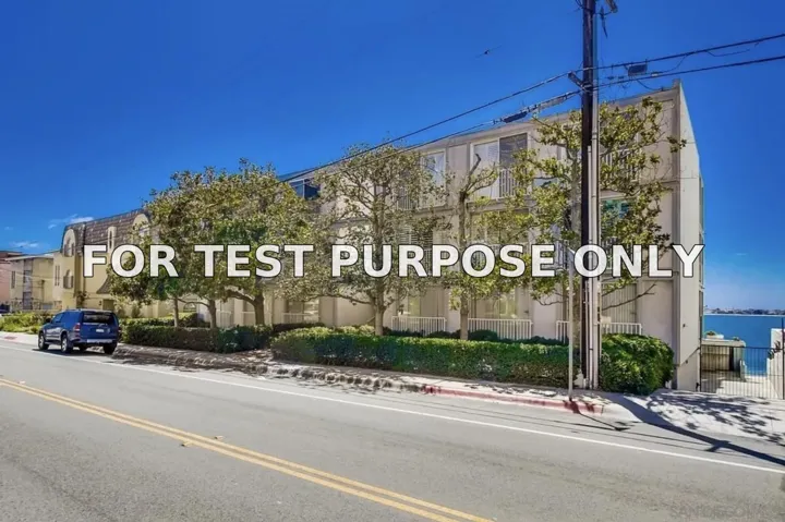 Demo/Test Data 3850 Riviera Drive Unit 3b, San Diego, Ca 92109