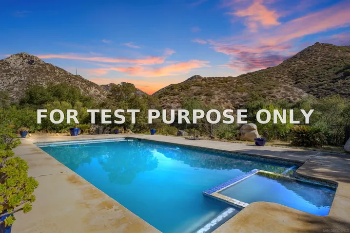 Demo/Test Data 1831 Barrett Lake Rd, Dulzura, Ca 91917