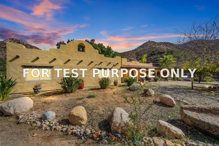 Demo/Test Data 1831 Barrett Lake Rd, Dulzura, Ca 91917