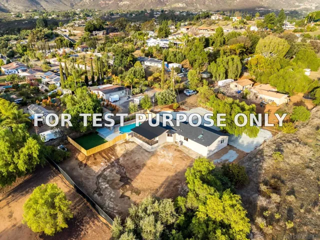 Demo/Test Data 3110 Rio Madre, Jamul, Ca 91935