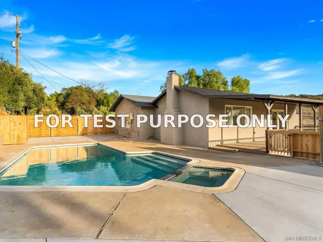 Demo/Test Data 3110 Rio Madre, Jamul, Ca 91935
