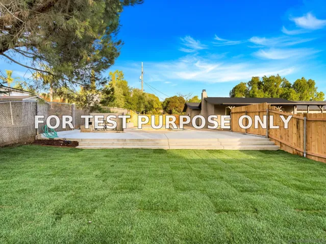 Demo/Test Data 3110 Rio Madre, Jamul, Ca 91935
