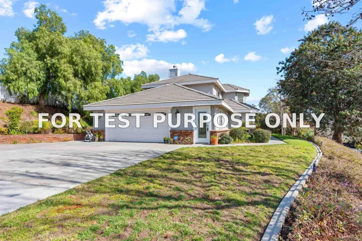 Demo/Test Data 1474 Via Encinos, Fallbrook, Ca 92028
